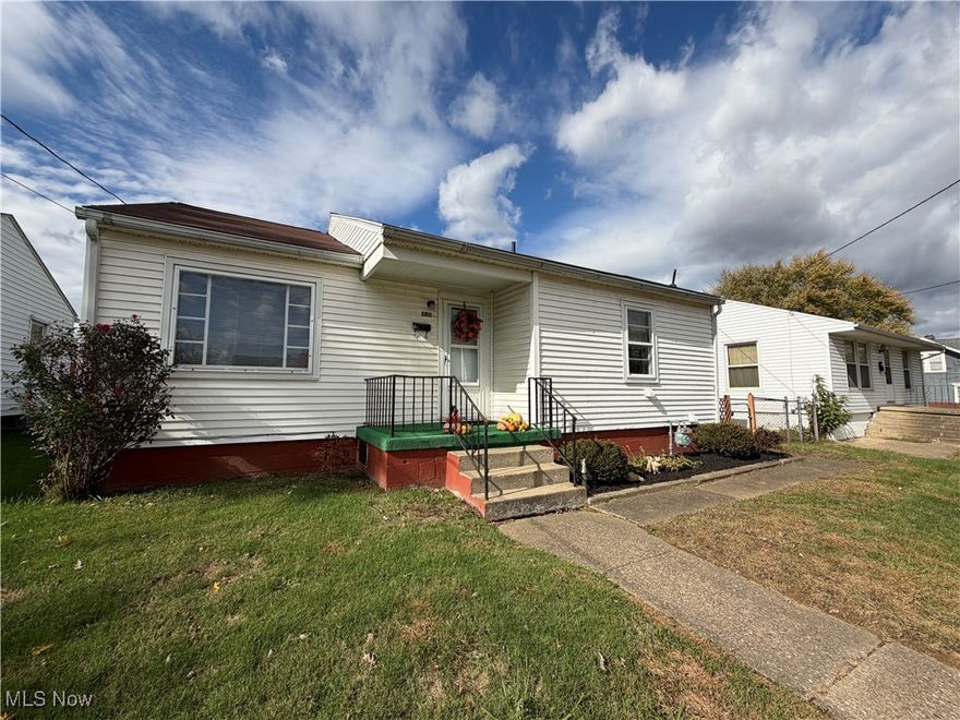 Check out this cutie patootie !! Charming 2-bedroom, 1-bath ranch offers spacious bedrooms, tons of natural light, and an inviting layout. Enjoy morning coffee on the covered side porch right off the kitchen, overlooking a cute, flat, fenced backyard — perfect for gatherings or pets. The property also features a single detached garage, off-street parking, and brand-new central air for year-round comfort. Move right in and start enjoying easy, one-level living!