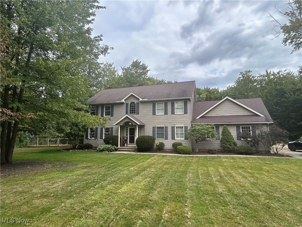 Check out this wonderful spacious colonial situated on a great cul- de- sac street. First floor features beautiful Custom Hardwood floors throughout. Formal living area or home office and formal dining room off of Vaulted Foyer. Large eat in kitchen area with Island and Corian countertops opens to Family room with woodburning Fireplace. Enjoy the views of the private partially wooded back yard from the Huge Deck. Half bath and Laundry area complete the first floor. Upstairs you will find the Large Master bedroom and updated master bath complete with soaking tub and oversized tiled shower. Three generous sized bedrooms and a sitting area that overlooks the Foyer Below. Huge finished lower level with newer carpet with Space for recreation area / workout area or Home Theatre. Seller offering a carpeting allowance.
New Furnace December 2024/ New Air Conditioner Spring 2025 - Completely fenced in rear yard area - Completed in Summer of 24.
Great Home on a beautiful street - Close to all the conveniences - restaurants and shopping as well as Historic Chardon Square