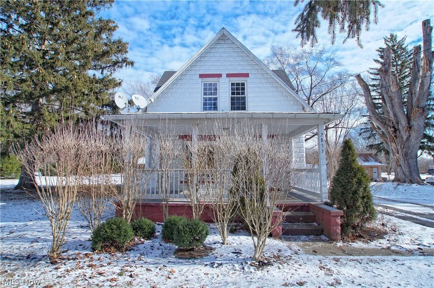 Don't miss this updated gem that's convenient to everything.  Move right in to this updated home with first floor laundry, first floor bedroom and a full bathroom.  Three large bedrooms upstairs with a half bath.   Enjoy the large deck and fire pit for outdoor entertaining.  There is also an extra large detached garage that is perfect for a workshop.  Seller is selling property as is.