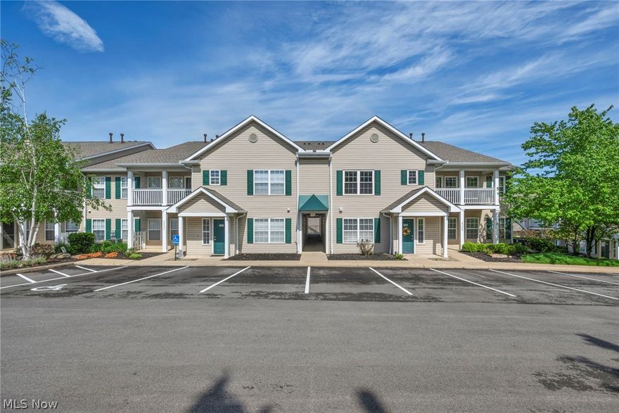 Welcome to the highly sought-after Lenox Creek Condominiums in the heart of Westlake! This beautifully maintained 2-bedroom, 2 full-bath condo offers the perfect blend of comfort and low-maintenance living. Step inside to discover a spacious open-concept layout filled with natural light, featuring high-quality luxury vinyl flooring throughout the entire condo, creating a modern and elegant feel from room to room. Exquisite custom wall molding adds a sophisticated designer touch throughout the home. The welcoming living room is highlighted by a cozy fireplace, creating the perfect atmosphere for relaxing evenings or entertaining guests. The dining area flows seamlessly into the updated kitchen, making this home ideal for everyday living and hosting. The stylish kitchen features updated cabinetry, gorgeous granite countertops, and top-of-the-line brand-new appliances that stay with the home. Brand-new energy-efficient light fixtures have been installed throughout the condo, while a mounted flat-screen TV is also included. Enjoy the convenience of in-suite laundry with a brand-new washer and dryer included. The spacious primary suite includes a private full bath and ample closet space, while the second bedroom and additional full bathroom provide flexibility for guests or a home office. Step outside onto your private balcony overlooking the beautiful golf course, offering peaceful views day or night. Additional highlights include attached garage parking and access to community amenities. Conveniently located near Crocker Park, Huntington Beach, Bradley Woods Reservation, I-90, Cleveland Hopkins Airport, and downtown Cleveland. Schedule your private showing today!