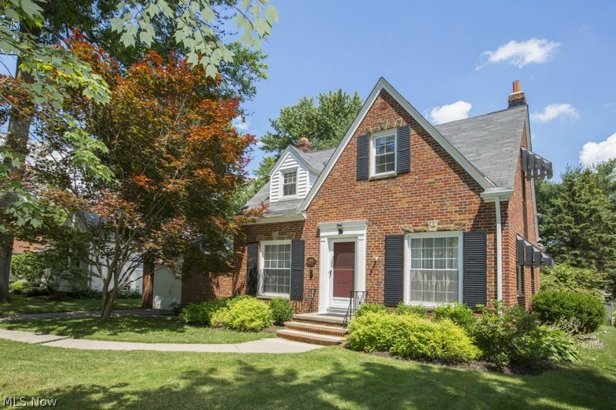 Pride of ownership abounds in this updated brick Fairview bungalow/colonial hyrbid!  This home boasts character, updates and a fabulous lot! Beautiful hardwood floors in the living and dining rooms.  The kitchen and eat-in boast durable wood laminate flooring, cherry cabinets and a full appliance package! Updated paint throughout. Upstairs, the three bedrooms are carpeted and the full bath has classic ceramic tile!  Don't miss the sunroom off of the spacious living room (w/wood burning fireplace).  Hours of family and play time can be spent in the newly finished basement!  Private rear yard w/brick paver patio!
Great location to shopping, I-480 and the Cleveland Metroparks!  A very well cared for and maintained home for a lucky new owner!