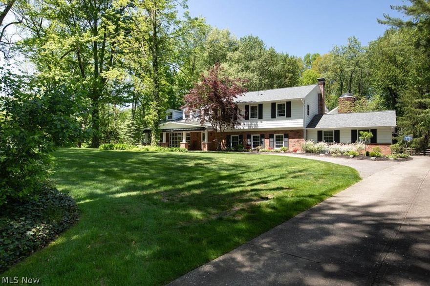This 5-bedroom, 6-bath home in Lake Lucerne offers over 4700 square feet of living space on just over 1.6 private acres. With 3 separate living areas on the first floor, including a family room with fireplace, spacious living room, and a rec room, there's plenty of space for relaxation and entertainment. The eat-in kitchen features ceramic tile, skylights, loads of cabinet and counter space, and a commercial stove. Upstairs, the primary bedroom boasts a skylight, en-suite bath, fireplace, and private balcony, while a bonus room over the garage offers additional living space with a powder room, 3rd fireplace and private balcony area, accessed by a spiral staircase located in the "silo". The first floor also includes a versatile room, currently used as a living area but suitable as a 6th bedroom or in-law/teen suite, with access to its own full bath with sauna and separate entrance. Other highlights include a first-floor laundry, heated floors in select areas, three garage bays (2 for parking, a 3rd for storage or ATVs, motorcycles, etc), sliding doors to the private courtyard and deck, an enormous sunroom, ceiling fans, zoned heat, and central AC, plus a generator (2022) and newer flooring throughout! Additional updates include: new roof in 2020, whole house leased Culligan water filtration system, plus drinking water filter in kitchen. Community amenities include tennis and basketball courts, a lake with beach, hiking trails, and a baseball/soccer field, with water included in the HOA fee. All within the Kenston School district.