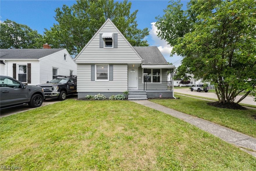 Welcome home to this newly renovated Cape Cod style home. This is an ideal opportunity for first time home buyers! There are plenty of updates including new luxury vinyl flooring in the living room area as well as the updated kitchen featuring modern shaker white cabinets, granite countertops and stainless-steel appliances. Freshly painted with neutral décor throughout! Completing the 1st floor you will find two bedrooms and a fully renovated bathroom. The 2nd floor features a large private master bedroom with new carpeting and original custom built-ins for additional storage. There is more living space with a partially finished basement complete with lvp flooring as well as space for storage, a laundry area and a second full bathroom. There is a one car detached garage and an ample backyard for outdoor enjoyment. Additional updates include updated electrical panel, all new vinyl windows throughout, new gutters, new light fixtures, new garage door, new hot water tank! Located close to schools, parks, shopping, with easy highway access as well! Schedule a showing before it's gone!