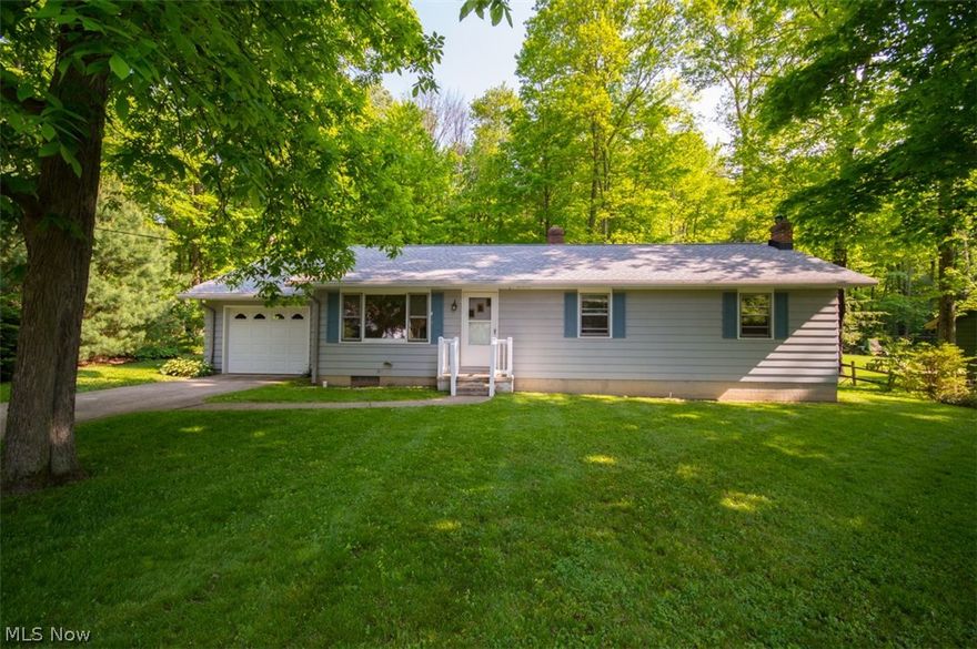 Quaint and Secluded this Schmucker built 3 bedroom, 1 bath Ranch is located in the Broadwood/Longwood community of the Berkshire School District.  Well maintained and freshly painted throughout.  Roof (complete tear off) in 2014, Seamless gutters added in 2011 & 2014, newer Furnace. Huntsman Woodburner for additional heat source.  Full basement.  Picturesque wooded back yard with mature trees and partially fenced in.  1 year Americas Preferred Home Warranty.