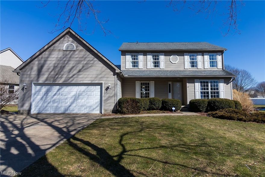 Fantastic value awaits in this 3 bedroom 3 full bath home. Resting on a half acre lot and with nearly 2000 square
feet, the main level features a large living room with gas fireplace and beautiful hardwood floors, kitchen with newer appliances, formal dining room, first floor laundry with washer and dryer, ideal office, study, or play room, and even a full bath! The 2nd level has 3 generous bedrooms, a full bath, and a main suite with 2 walk in closets and a full bath. Enjoy the outdoors on the covered front porch or rear patio. So much for the $$! Check this one out!