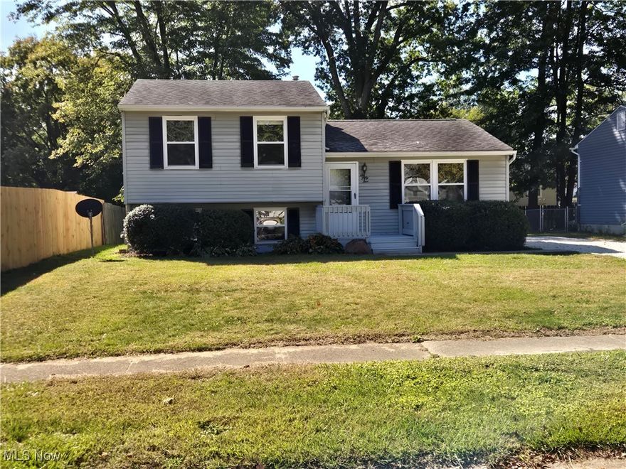 Welcome to your new home on a charming cul-de-sac in Ravenna allotment.  This is a three bedroom, one bath split level, with finished, walkout lower level.  Updates include new carpet in Oct 2025, new A/C unit in July 2025, new stove, refrigerator and range hood in Sept 2025, new backsplash in kitchen in Sept 2025, freshly painted throughout, refreshed gravel in driveway in Sept 2025. Home features replacement double hung windows throughout. Large 10x19 deck overlooks backyard for your family/friends gatherings. 10x10 shed for additional storage.