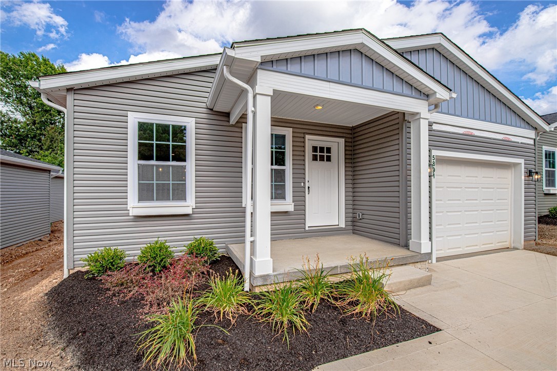 Welcome to this beautiful New Development of eleven homes. Ranch style and first floor living without HOA! New Construction ready to transfer, in supplements you can find the list of those that are ready to move in to, ask for a copy of the Home Warranty Brochure offered by the Seller at closing. All houses have 3 bedrooms, 2 full baths and 1 car garage, 7 are on a slab with main floor laundry room, and 5 of them have full unfinished basement with the laundry room located there. The layout was carefully designed so rooms are all spacious, with ample storage. Bright color palette and tasteful fixtures throughout. The kitchen has a massive peninsula to hold gatherings, open layout to enjoy with family and guests. A show stopper for sure! Built by Cleveland Custom Homes with great attention to details. Schedule a showing or call for a private tour!