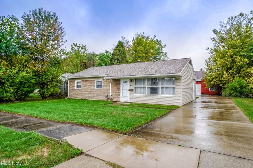 Enjoy true one floor living in this well maintained Canton ranch! The easy care layout features a living room with a large picture window and vinyl plank flooring that continues into the eat-in kitchen, complete with all appliances including a stackable washer and dryer. Down the hall are three bedrooms and a full bath with a step-in shower. Spend time outdoors on the covered patio overlooking the backyard next to the detached garage with a bonus workshop space. A great choice for a first-time buyer or anyone ready to downsize, call today!