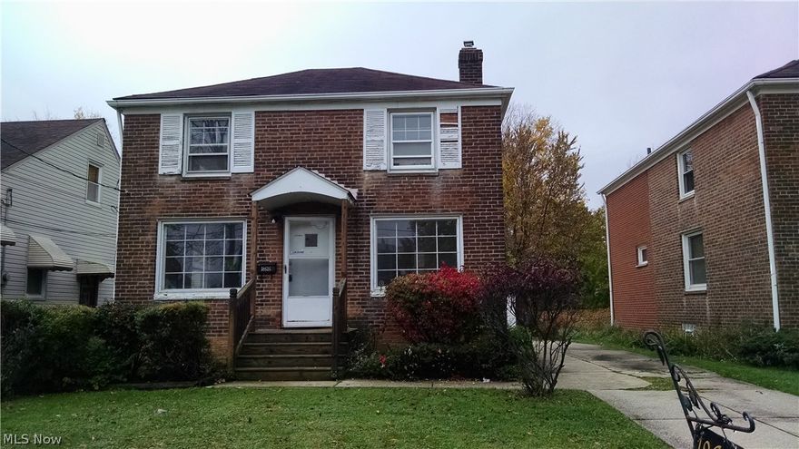 Great location drive by this Maple Heights All brick low maintenance colonial 2 bedroom, one bath, 2 car garage, concrete drive and patio, full basement.  Attention investors drive by take a look at this diamond in the rough that has some great rock solid bones, bring your remolding ideas and cash in on this opportunity. Property is being offered in its present condition by Fannie Mae HomePath