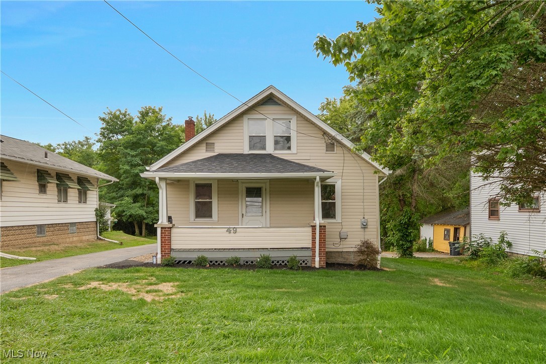 Updated Boardman Cape Cod. The main level of this home plays host to a totally remodeled eat in kitchen, a spacious living room, two bedrooms, and a full bath. A large third bedroom comprises the second level. A full basement provides a laundry area and ample storage. Exterior features include a covered front porch and a rear patio. Recent updates include a brand new kitchen, updated bath, carpet, flooring, waterproofed basement, roof, newer windows, hvac, paint, fixtures and more. Move in ready. Call today!!