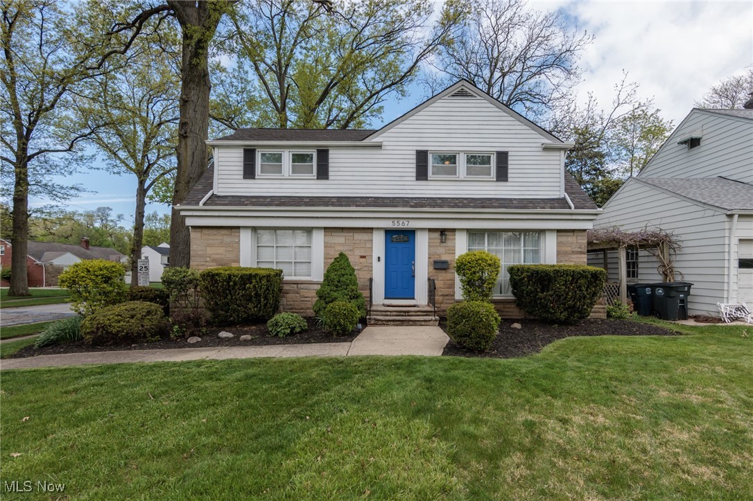 This charming, move-in-ready home offers modern updates with timeless appeal. Nestled on a picturesque street, it features a stylish kitchen with stainless steel appliances, granite countertops, and an inviting eat-in area with hardwood flooring. An impressive addition with stunning windows that flood the space with natural light—perfect for relaxing or entertaining. Both full bathrooms have been tastefully renovated. The living room showcases beautifully refinished hardwood floors and a cozy fireplace, adding warmth and character. Upstairs, you'll find a spacious primary bedroom with a large closet. The partially finished basement offers extra living space to entertain. Step outside to enjoy the brick patio, ideal for outdoor gatherings. Updates include sump pump (2023), furnace (2023 with a 10 year warranty) and fresh paint throughout, making this home truly turnkey. Conveniently located near shopping, dining, and easy access to I-271—don’t miss this gem!