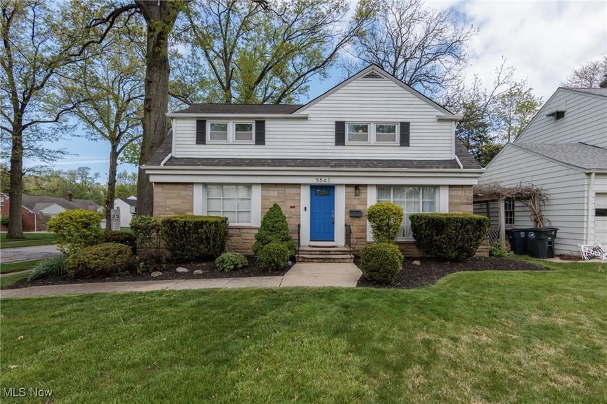 This charming, move-in-ready home offers modern updates with timeless appeal. Nestled on a picturesque street, it features a stylish kitchen with stainless steel appliances, granite countertops, and an inviting eat-in area with hardwood flooring. An impressive addition with stunning windows that flood the space with natural light—perfect for relaxing or entertaining. Both full bathrooms have been tastefully renovated. The living room showcases beautifully refinished hardwood floors and a cozy fireplace, adding warmth and character. Upstairs, you'll find a spacious primary bedroom with a large closet. The partially finished basement offers extra living space to entertain. Step outside to enjoy the brick patio, ideal for outdoor gatherings. Updates include sump pump (2023),  furnace (2023 with a 10 year warranty) and fresh paint throughout, making this home truly turnkey. Conveniently located near shopping, dining, and easy access to I-271—don’t miss this gem!