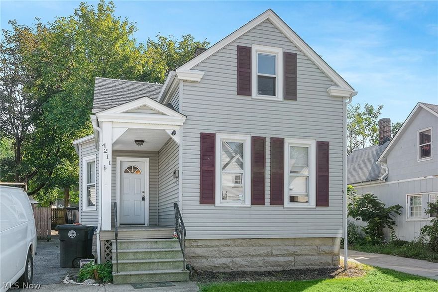This three-bedroom home has been completely remodeled! This is a very nice house in the trendy Old Brooklyn neighborhood. Walkable to restaurants, bars, and across the street from Cleveland's Vino Veritas urban winery. Only minutes to Tremont, Ohio City, Metro, and freeway access. Great place for those seeking to live the urban lifestyle. The kitchen is open to both the living and dining rooms, for open concept living and entertaining. The kitchen island is perfect for casual meals. Upstairs is a great open space with so many possibilities: use as a sprawling master bedroom with office, or tandem two bedrooms with entertainment area and spacious closets. The basement is large, clean, and offers plenty of extra storage space. The washer and dryer are on the main floor for easy laundry days. Outside, the backyard is large and fully fenced in with a privacy wood fence, including full driveway gates.