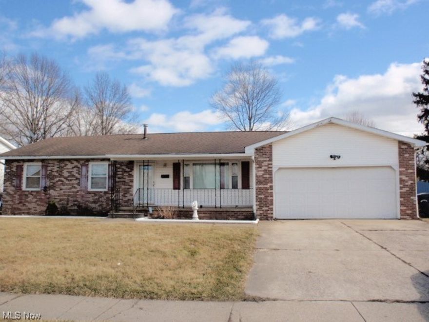 Very nice ranch style home waiting for a new owner.  Nice floor plan making the living room, dining room and kitchen open to each other.  The kitchen offers plenty of cupboard and counter space and the kitchen appliances are included with purchase.  Master bedroom has it's own private bath with walk-in shower, toilet, sink and vanity.  The Lower level is partially finished - walls are poured concrete, but floors are carpeted or have floor tiles and there is a drop ceiling.  There is a cabinet base and sink and refrigerator.  Basement also has a half bath.  Glass block windows.  The pool table will remain in the pool room, but there is a second room used as a rec room and still more space - you could add another bedroom or two if needed.  Both gas and electric hook ups for dryer.  The garage is attached, but the door opener is not working.  Home has both front and back covered porches plus deck.  This home has some deferred maintenance and can use some cosmetics, but a good solid home.  Seller is not in position to make any repairs, so home inspections are for your information.  Seller may not be able to remove personal property and may need to remain and be disposed by the purchaser.  The homestead reduction $499.72 has been added to the tax value shown.