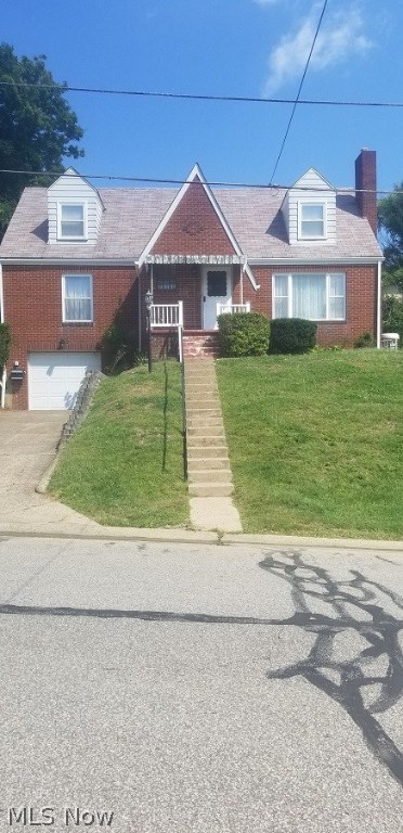 Reduced!! What a spacious well maintained true brick cape cod home. It has 4 bedrooms and 2 full baths. It has a beautiful fireplace in the living room and there are hardwood floors under the carpet. There is a dining room and a eat in kitchen. Sit out and relax on a big cement patio in the back of the home.