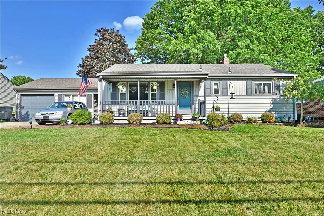 Introducing a delightful gem of a home – a charming ranch that is move-in ready and brimming with comfort and character. Tucked away in a tranquil neighborhood, this lovingly maintained residence offers an inviting haven for those seeking a cozy and hassle-free living experience.The inviting front porch has you dreaming of drinking lemonade on a summner night. Step inside, and you'll immediately appreciate the clever layout that optimizes every square foot. Large windows bathe the interior in natural light, accentuating the clean lines and soothing color palette that define the home's aesthetic. The living room offers a cozy retreat where relaxation takes center stage. Whether you're curling up with a good book or enjoying a movie night.The eat n kitchen is nice and bright, the perfect place for the family to gather. It is also open to the "extra" room that could be a family room, office or playroom. All three bedrooms are nice size, with the master featuring double closets. The baseme