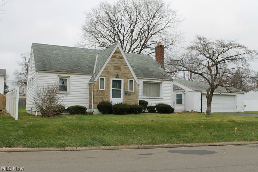 Nice, clean, south-facing home, within walking distance to Phillips Park, Kokosing Gap Trail hiking & biking trail. 3 Bedrooms, 1 Full Bath, bright living room with Briar Hill stone fireplace. The eat-in kitchen has a walkout to deck and large back yard. A freshly painted, newly-carpeted, heated breezeway/den leads you out to the over-sized block garage. This home a large, unfinished lower level and several updates. Immediate possession available.