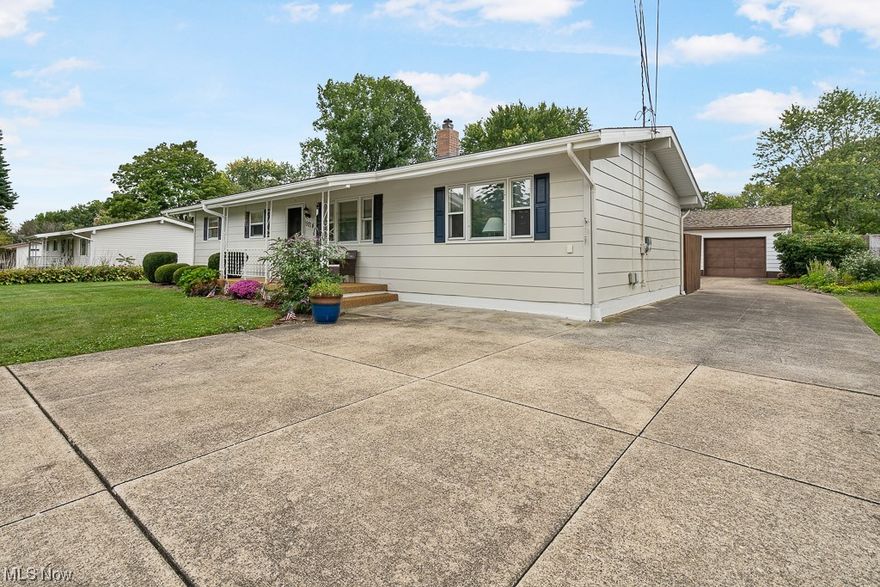 Step into this fabulous three-bedroom, one-bath ranch situated in Melody Village just off the border of Clinton and New Franklin! Offering a comfortable 1,248 square feet of living space this home maximizes it's space by utilizing a functional layout for just about any new owner. As you enter, you'll be greeted by a formal living room featuring newer carpets and neutral colors. This leads to the recently renovated Kitchen stocked with stainless steel appliances, beautiful countertops, and ample storage. HEad through the dining area and you'll find an oversized family room that's sure to be the heart of the home. But the magic doesn't stop indoors! Step outside to your very own park-like setting out back featuring a wood deck, privacy fenced area that previously housed a pool, and a private yard space that's perfect for entertaining. Also included is a hobbyists dream, the oversized two car garage offers plenty of space for both parking and a workshop. Plenty of space for your projects, storage, or your favorite wheels. With SR-21 just down the road this home offer easy commuting for many of the surrounding areas. Don't let this one get away! Schedule your showing today.