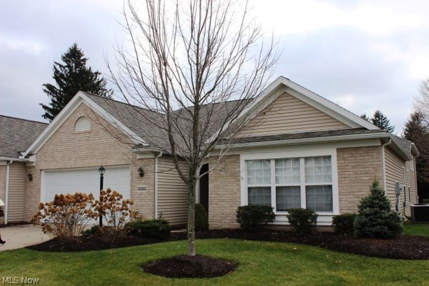 Beautiful spacious ranch cluster home/condo on golf course with 2-3 bedrooms, 2 baths & 2233SF all on one level* Vaulted foyer with wood floor* Great room with gas log fireplace* Vaulted eat in kitchen with wood floor, island, breakfast bar, tile backsplash, pantry, roll out shelves & fully applianced* Vaulted formal dining room with wood floor, sky lights & view of golf course with slider to paver patio* 4 season sun room with window wall overlooking golf course & Palladium windows with access to patio* Den or 3rd bedroom with built in desk, shelves, cabinet, entertainment center & coiffure ceiling* Vaulted master suite with walk in closet & master bath with double vanity, jetted tub, shower, plant ledge, 2 light domes & ceramic floor* Spacious guest bedroom* Guest bath with light dome & ceramic floor* 1st floor laundry with cabinets, utility tub, ceramic floor and includes washer & dryer* Generous 2 car (22x22) with built ins* Security system* Sprinklers* Pull down stairs access to s