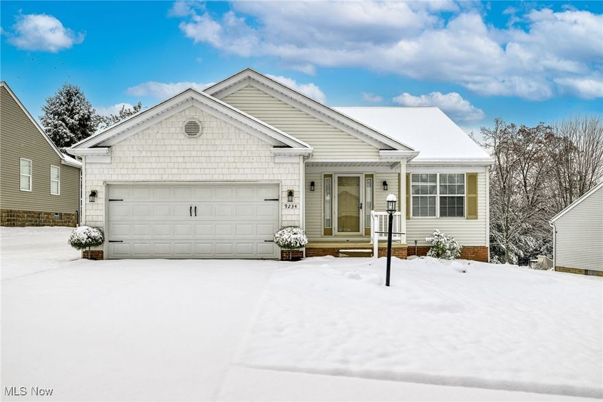 This updated ranch style villa home is move in ready!  You will find carefree living in this beautifully maintained and updated home featuring a homeowners association that provides lawn care and snow removal.  This most popular floor plan features a spacious kitchen remodeled in 2023 with Quartz counters, tile backsplash, a wine bar with refrigerator, and new sink and faucet, a welcoming great room with cathedral ceiling and gas fireplace, a charming dining area, a relaxing sunroom with cathedral ceiling and skylights, and a remodeled first floor laundry with new washer, dryer and cabinetry (2024).  The owner's suite is complete with a totally updated full bath with walk-in shower (2022) and a walk-in closet. Other updates include a new roof (2020), new furnace and central air conditioning (2018), new water heater (2018), newer carpeting in both bedrooms, and new water softener (2017).  A composite deck overlooks the lovely backyard.  The Forest Trail community features a clubhouse which has an exercise area, a pool table, a kitchen, and an entertainment area.