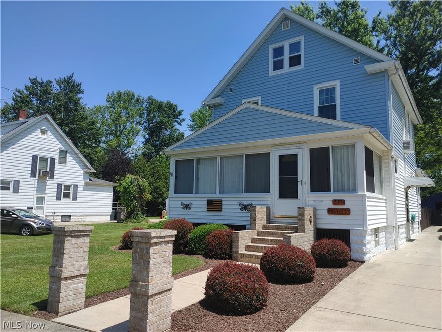 Well maintained 3Bd 1Ba home located in the city of Ashtabula. The current owner has taken great care of this home, updated it, and made it well efficient. Beautiful wood floors throughout that have been re-stained and treated for durability. The living room and formal dining room provide lots of open space for family and friends to gather for seasonal functions. The First-floor laundry option has been added to the pantry off the uniquely styled kitchen. Bedroom size range moderate to modest in size on the second level of the home. There is also a spare room on the second floor that is being used as an office space. A list of updates to the home includes triple pane vinyl windows (2003), new ceiling in the kitchen (2021), enclosed porch redone, new storm and door (2020), custom-built brick steps and pillars, new carpet in the foyer, and steps. Age of appliances includes a refrigerator (2021), stove (2020), dryer (2013), washer (2018), Hot water tank (2018), and furnace (2003). The prop