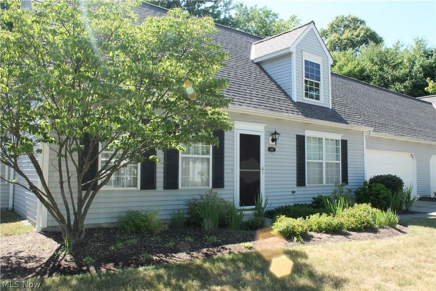 Carefree lifestyle!  Charming Cape cod with ideal floor plan including, 1st floor Master with walk in closet and full bath, 1st floor laundry and spacious living and dining rooms.  Updated eat in kitchen with granite counters, tile backsplash, appliances and ceramic tile floors. Updated baths with ceramic tile & granite counters & newer fixtures. 2nd floor features a loft and office/bedroom and additional bedroom and full bath.  Newer roof 2016.  Lovely Sunroom overlooking beautiful parklike & wooded yard.  Close to parks, shopping, dining and I-90 & I-271. Home warranty provided.