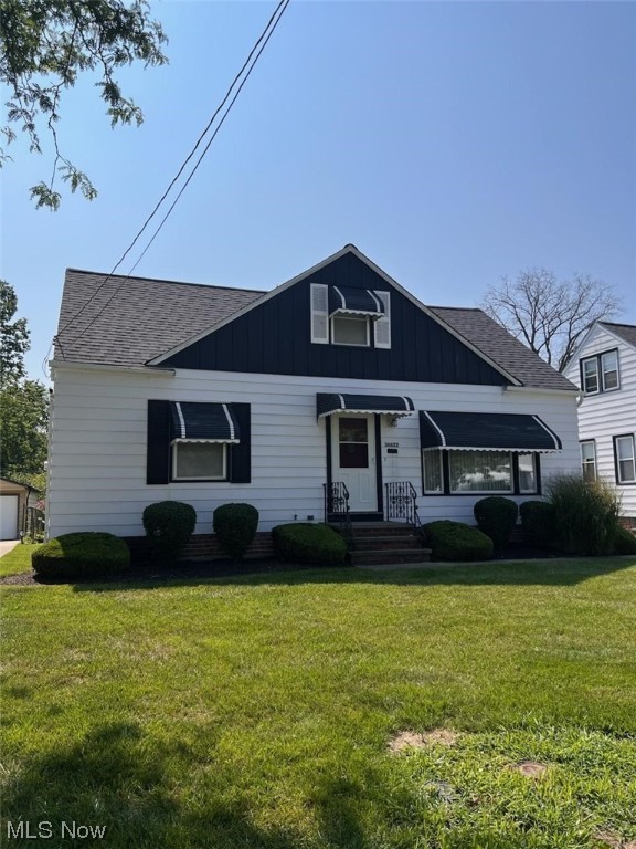 Pride of Ownership abounds in this bungalow that is close to Lake Erie and the Park. Convenient shopping at the shopping center and all other amenitties.
The home has a remodeled kitchen with custom wood cabinets and wood planked floor. Stove, refrigerator and dishwasher are included. The home has a nice size living room and two ample bedrooms. The bath has been remodeled with granite and ceramic title. The basement has been remolded with a bar and glass block windows.There is a half bath in the basement too. The washer and dryer are included. The furnace is newer and a newer hot water tank. The upstairs has flooring but has never been completed and waiting for your personal touches. the home has newer replacement windows, also.
The garage is a two car but is in need of repair at this time.
The point of sale has been completed with certificate.
The home is to be Sold :AS IS.........No Repairs to be Made