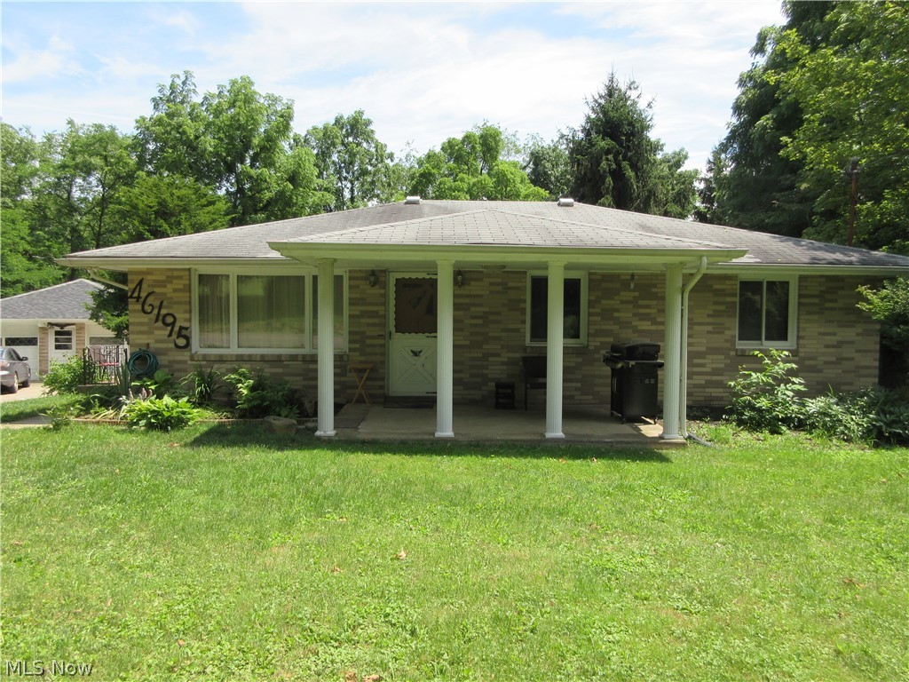 1 Story brick home built in1967, approx 1120 sq ft. Birch Kitchen cabinets, Lg newly carpeted LR w/ Lg bay window. Full bath, 3 BR, Hard wood floor. Natural Birch trim & plaster throughout home. Full finished walk out Basement w/ kitchenette, 3/4 bath, & 1 car garage, basement, hot water heater, central air, 200 amp breaker box. Covered front porch & single roof. 24 x 24 2 car brick faced cement block garage w/ 24 x 30 addition and ful basement. 3 overhead doors. new roof on garage, new flooring in kitchen & LR. 4 Trees removed.