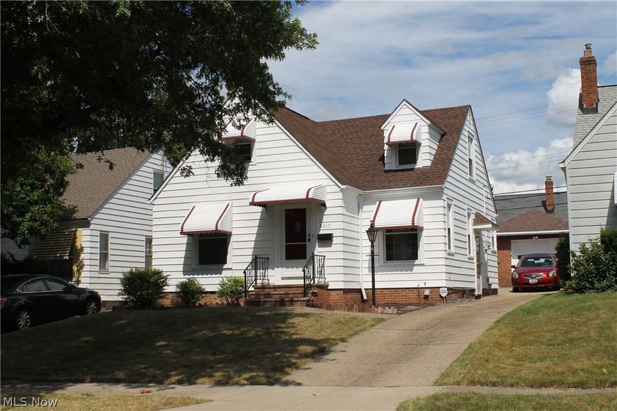 VIOLATION FREE…Move in-ready and well maintained 3 Bedroom home with detached garage in Maple Heights.  As you walk through the Foyer and into the Living Room, you’ll notice the cozy faux Fireplace and wood floors which extend into the Master Bedroom, Hall and Second Bedroom (currently being used as a dining room.)  The Kitchen has an easy maintenance ceramic floor and the first floor bath has been completely remodeled with newer bathtub shower combination, pedestal sink, toilet and ceramic floor.  The second floor includes the third Bedroom, Bonus Room, large Closet and Attic with plenty of storage room.  The Lower Level has been Waterproofed, Finished Recreation Room with NatureStone Floor and a Laundry and Work Room area.  Other updates include….newer house and garage roof… windows…furnace…a/c…hot water tank…screen doors and whole house painting …Call for your private showing….