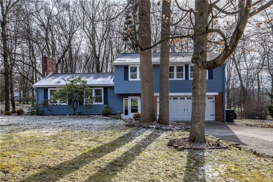 Step into this beautiful open concept 3 bed / 2.5 bath split level in the heart of Wadsworth. This
move-in ready home has been updated top to bottom.

Walking distance to WASA fields, Memorial Park, and Bidinger's.
Features a huge backyard with patio, strawberry patch, raised beds, and charming bridge to
your own private park-like woods, complete with playset and firepit. You won’t believe you’re still
in city limits close to shopping and highways and 20 minutes to Akron.

Enter through a spacious entryway with a barn door that opens to laundry, half bath, and two-
car garage access. Step up into the open concept main floor flooded with natural light. Focal
points are the updated gas fireplace and giant south-facing picture window, which offers a
treehouse-like view of the backyard. Space can fit a 12-seat dining table and full sofa set.
Walk upstairs through the hall (with 3 cedar-lined closets) to a full bath and 3 generously sized
bedrooms, including the master with second full bath. Newer carpets throughout, with hardwood
underneath in the bedrooms. The house will stay comfortable with whole-house fan, updated
furnace/AC and windows, and whole-house insulation by USA Insulation.

Downstairs you’ll find the family room with built-in office space and a breathtaking wall of
windows. Enjoy a second beautifully updated gas fireplace and walk-out patio access.
Peace of mind with NEW ROOF Aug 2025, radon mitigation system Apr 2025, dishwasher Dec
2025, and home warranty. Many more updates, full list in supplements.