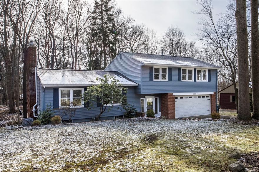 Step into this beautiful open concept 3 bed / 2.5 bath split level in the heart of Wadsworth. This
move-in ready home has been updated top to bottom.

Walking distance to WASA fields, Memorial Park, and Bidinger's.
Features a huge backyard with patio, strawberry patch, raised beds, and charming bridge to
your own private park-like woods, complete with playset and firepit. You won’t believe you’re still
in city limits close to shopping and highways and 20 minutes to Akron.

Enter through a spacious entryway with a barn door that opens to laundry, half bath, and two-
car garage access. Step up into the open concept main floor flooded with natural light. Focal
points are the updated gas fireplace and giant south-facing picture window, which offers a
treehouse-like view of the backyard. Space can fit a 12-seat dining table and full sofa set.
Walk upstairs through the hall (with 3 cedar-lined closets) to a full bath and 3 generously sized
bedrooms, including the master with second full bath. Newer carpets throughout, with hardwood
underneath in the bedrooms. The house will stay comfortable with whole-house fan, updated
furnace/AC and windows, and whole-house insulation by USA Insulation.

Downstairs you’ll find the family room with built-in office space and a breathtaking wall of
windows. Enjoy a second beautifully updated gas fireplace and walk-out patio access.
Peace of mind with NEW ROOF Aug 2025, radon mitigation system Apr 2025, dishwasher Dec
2025, and home warranty. Many more updates, full list in supplements.