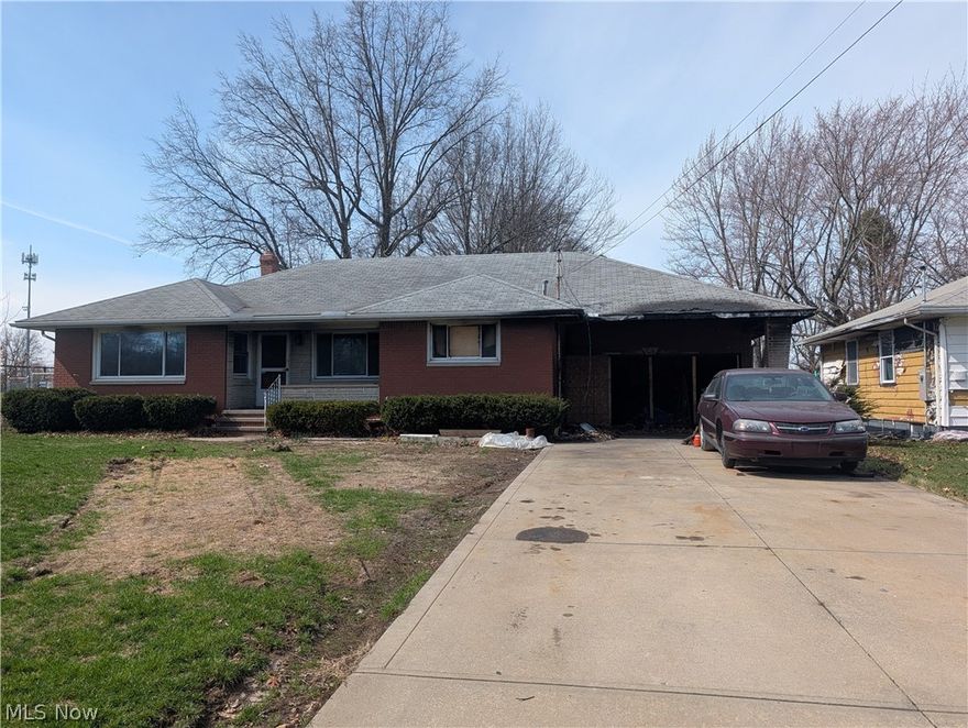 Great location and opportunity for an investor or homeowner with vision and construction talent. This 3-bedroom, 2½-bath ranch sits on a quiet dead-end street and offers a solid starting point for your next project. The home has been completely gutted due to fire damage, leaving a blank canvas ready for renovation and your personal design ideas. Features include hardwood floors, a full basement, newer hot water tank, and a fenced yard. With the structure in place and the heavy lifting already started, this property presents a rare chance to rebuild and create something special in a desirable location.