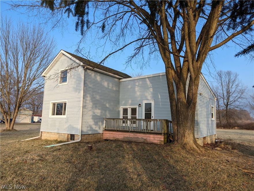 Awesome country setting! Surrounded by farm views with lots of elbow room on this 227' wide 1.38 acre parcel. Nice and level for gardening, playing or a small pasture. This house is older but has vinyl siding, an 8 year old heat pump with 2 more years left of the warranty, a new sump pump in Dec of 2022 and a 200 amp electric panel with plenty of room to add more breakers. Features include: 1st floor bedroom, large 1st floor bathroom, separate kitchen and dining room and a few mature trees fro shade. Property is being sold AS IS and does not include the gas, oil or mineral rights. Move right in or continue to use it as a rental.