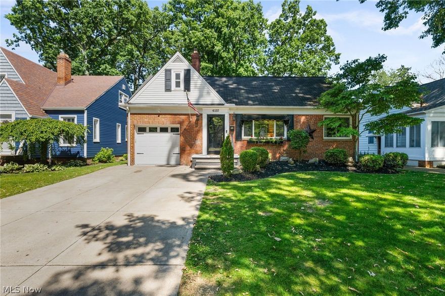Welcome to this charming full brick bungalow located on a quaint tree lined street in Fairview Park. This delightful home features 4 spacious bedrooms and 2 full bathrooms, perfectly blending comfort and style. Walking into the home you are greeted with the light filled living room featuring hardwood floors and beautiful built ins. The recently updated kitchen is a standout with elegant white shaker cabinets, granite countertops, durable luxury vinyl flooring, and stainless steel appliances, all illuminated by modern light fixtures. An attached dining area enhances the kitchen, also featuring granite countertops, glass-front cabinets, and a wine fridge, making it perfect for entertaining. Adjacent to the kitchen, a cozy sunroom provides a serene retreat with views of the expansive backyard. Upstairs, you'll find a large master bedroom and an additional bedroom that can be perfect as a home office. Downstairs, the partially finished basement can be used as a playroom, or secondary entertainment area. There is also another full bath, laundry area and storage space! Lets step out of the sunroom onto the large concrete patio that looks out to the expansive backyard. This backyard offers room to enjoy all outdoor activities in the fully fenced private oasis. It includes a perfect tree house to make lots of memories, and also a large shed to store any outdoor equipment.  Situated in a friendly neighborhood with easy access to schools, parks, and shopping, this home is a must-see. Make this charming bungalow your new home today!