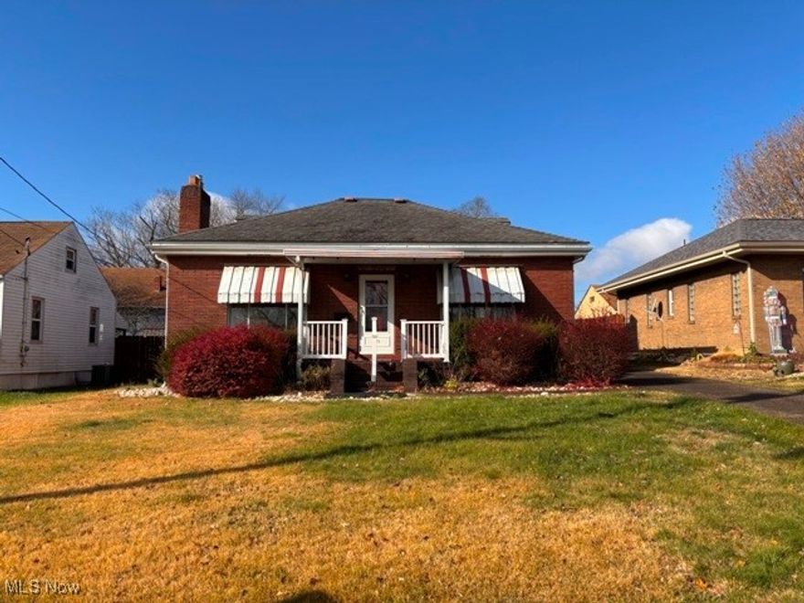 Charming brick ranch home situated on a level lot, featuring a paved driveway and a two-car detached garage, providing ample off-street parking. The home boasts a kitchen with a large pantry, a formal dining room, and a generously sized living room. There are two main floor bedrooms along with a full bath, and the finished second level offers versatile space ideal for a third bedroom, home office, craft area, or cozy sitting room. The full unfinished basement serves as a blank canvas for your additional space needs and includes an extra toilet and shower for convenience.