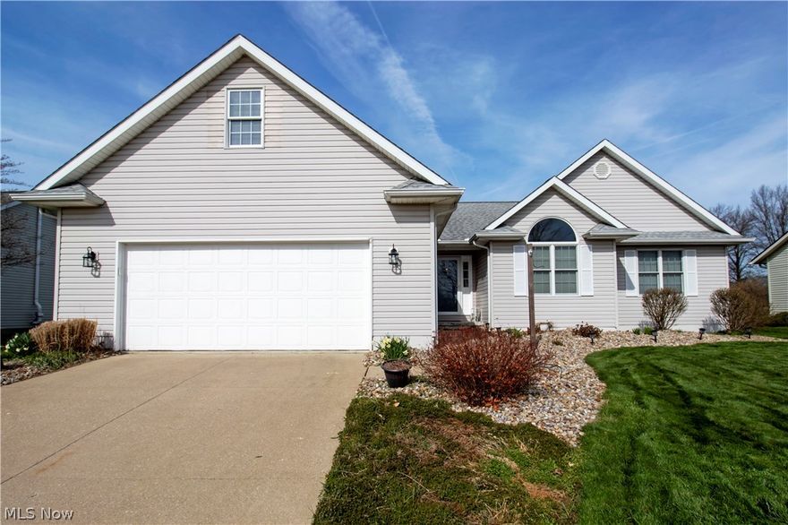 OPEN HOUSE, SATURDAY, APRIL 23rd from 1-3. Beautiful ranch home in Wooster with many updates that include roof shingles (2013), gas furnace and A/C (2019), whole house humidifier and hot water heater (2020). Kitchen offers newer stove, backsplash and quartz countertops and plenty of cabinets and storage. The refrigerator, dishwasher and garbage disposal were replaced this year. Laundry and pantry conveniently located right off of the kitchen. Great room has vaulted ceilings and a ventless gas fireplace with blower. New flooring in the babies room and master walk in closet. Sellers spent $6,000 in tree removal and professionally landscaped flower beds. Extra living space finished over top of the garage and is the fourth bedroom. Very large basement could easily be finished and has some newer carpet remnants that will stay with the home. Large entertaining deck measures 16x25 and overlooks the backyard and field. Close to all north end amenities and awaiting it's new owners. Call your re