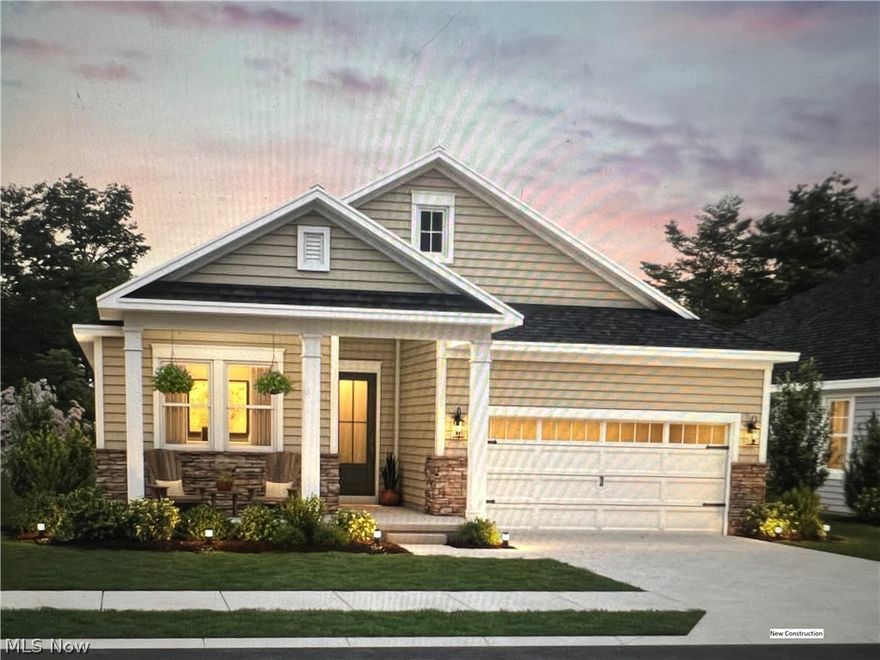 QUICK MOVE-IN Astaire floor plan featuring the "ELEMENTS LOOK" interior finish pallet and an open concept floor plan! 
Come inside through the welcoming foyer and you will be impressed by the design, it reflects the way people want to live today! Beautiful kitchen, including large center island, with pendant lighting overhead, space for barstool and casual dining. Aristocrat white cabinets, with granite countertops and GE stainless steel appliances dress this kitchen. Dining adjacent to the kitchen, windows surrounding this room. This room has an office/study. The great room ceiling is vaulted and exit to a beautiful covered patio. Luxury vinyl plank, neutral colored flooring throughout the first floor, carpet and primary suite and secondary bedroom , the laundry room is conveniently located off of the foyer hallway with utility standard. Landscaping packages as follows, side and front yard, seed and backyard, front bed includes enhanced plantings across the front elevation. Irrigation system two. Extensive home warranties included. Clubhouse, pool, Pickleball, billiard room, yoga, studio, gym, entertaining area, and activities coordinator  on site. Occupancy estimated for December 2024.