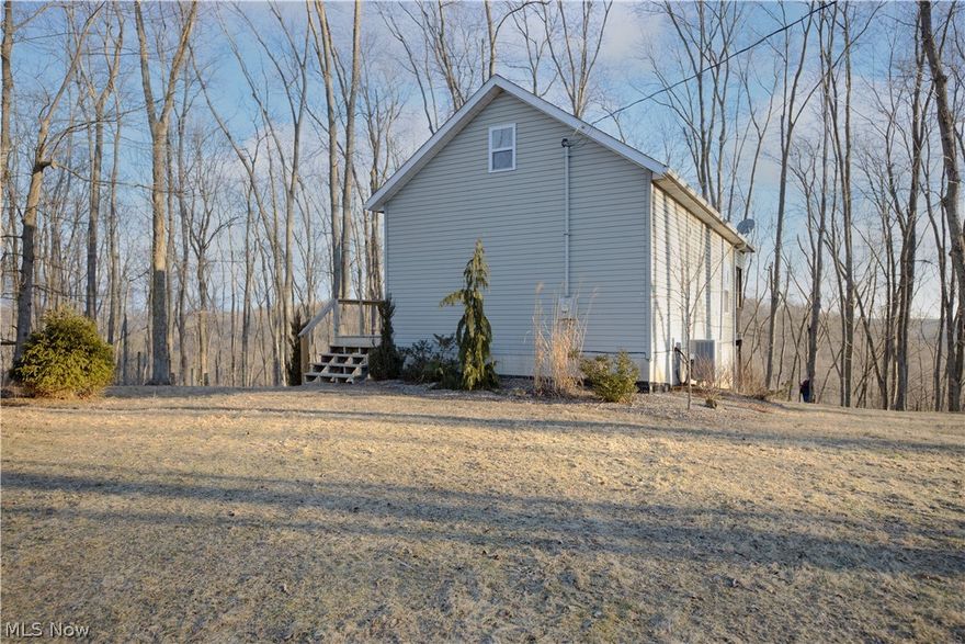 Fully Furnished Pine Interior Cabin. This beautifully maintained cabin is the perfect get away for the family or a quite place to live. With a full Pine interior, laminate floors in the living area and first floor bedroom and bath it is very easy to maintain. In this beautiful retreat there is a huge loft on one side up the stairs that had several full size mattresses for guests or family and on the other side a small loft of about 160sqft that fists 2 twin beds. has a great nature view right off the deck with twin sliding doors which also gives a great source of natural light into your home. With a heated and cooled walkout basement with poured walls and walk out door to finish to your desire, you can make this your family retreat or permanent home. Come see it today!