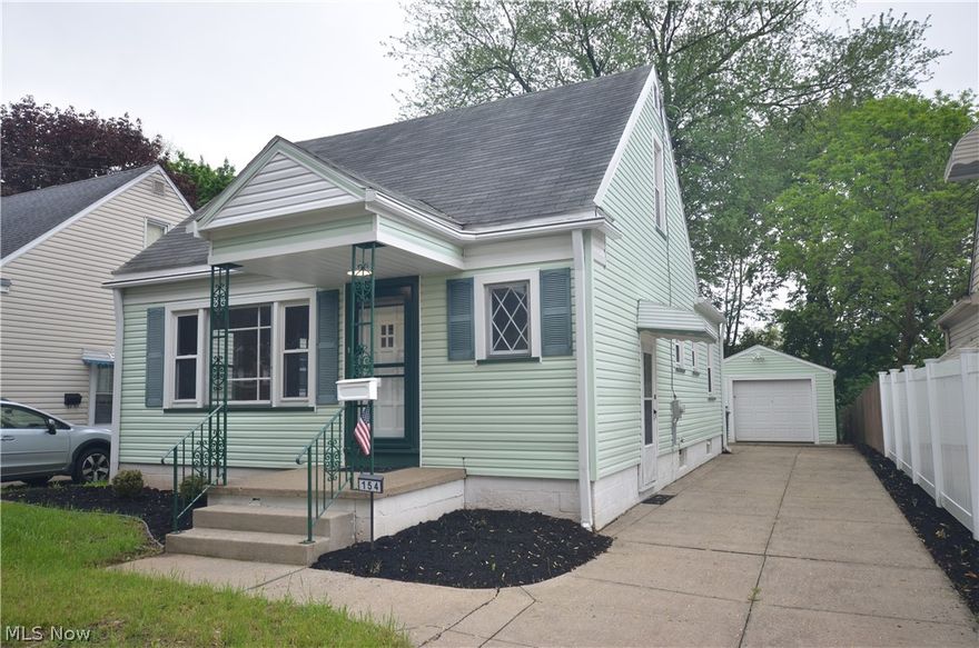 Move in Condition Firestone Park Completely Updated home with a massive master suite with private half bath that you need to see! Beautiful curb appeal, a spacious 1.5 car garage with a back yard that is almost entirely fenced in plus a great deck w maintenance free decking. Inside you feel like you are stepping into high end new construction with brand new flooring, paint, fixtures, Kitchen, bathroom updates and more! The main living area provides excellent daylight with tons of windows and an open layout from the living room to the dining room.  The remodeled kitchen was custom designed in Fairlawn and offers excellent cabinets- including a large pantry with pull out drawers, high end natural stone counter, beautiful backsplash and new LVP flooring plus a dishwasher, range and refrigerator offering water and ice. There are two first floor bedrooms- one with two closets and the other providing direct access to the deck out back. The first floor full bathroom has tile floors, a vanity w drawers, jetted tub with tile surround and updated hardware, light fixture, mirror, shelving  & toilet mechanicals. The hall closet provides extra storage and a laundry chute. Upstairs you will love the master suite with enough space for a large sitting area, home office, hobby space, nursery-or anything else that you can dream up plus a private half bathroom w updated backsplash, flooring & fixtures. The neat and clean full basement was recently painted and has a utility sink w laundry hook up and glass block windows.Updates Include: '26 Carpet, LVP flooring, paint throughout, light fixtures, outlets, door knobs, front porch light, front & side keyless entry, Bathroom light fixtures (all fans w remotes), flooring, mirrors, shelving/accessories, Storm Doors w built in retractable Screens (Front & Back), CO & Smoke Detectors, Basement Paint. '20/'21 Hot Water Tank (Estimated) '19 Kitchen Remodel, Deck.  The 1.5 car detached garage includes electric and is roughly 19.5' x 14'.