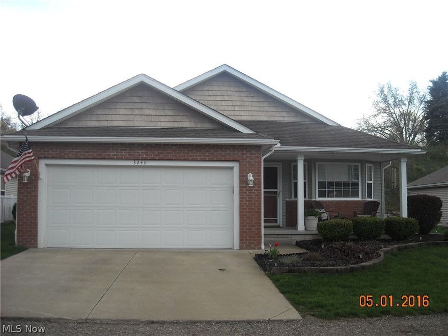 Must see this lovely 2, possible 3 bedroom, 2 full bath ranch with attached 2 car garage located on cul de sac.  Kitchen with dining area and pantry.  All kitchen appliances stay.  Foyer entry leading to vaulted great room which includes the living and dining room with sliding glass door leading to concrete patio.  Large master bedroom with vaulted ceiling, walk-in closet and private full bath.  Study that could be a third bedroom if needed.  Laundry room with closet. Washer and dryer are negotiable. Move in condition.  Home warranty provided.