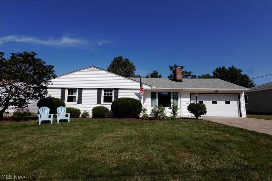 Easy One Floor Living In This Lovely Ranch-style Home! 3 Spacious Bedrooms Plus 2 Full Baths! Enjoy the Open eat-in kitchen with plenty of counter space, plus access to Dining room. Gleaming hardwood floors throughout. Roof/Gutters/Vents 2007. Windows Throughout (2010). Sunroom Porch (2017). A/C and Furnace (2007). 1st floor laundry currently in Garage; but can be switched to bathroom or hook-ups in basement. Close to I-90, Metroparks, area shops, restaurants and Morley Park, too! A quiet neighborhood park at the end of the street. Blue Ribbon Schools, both public and private. A great city to call home!