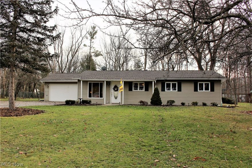 Tired of looking at homes that need updating? Then look no further, for this Ranch home has been updated and is in pristine condition. The Eat in Kitchen includes newer cabinets and counter tops, newer appliances and a ceramic tile floor. The beautiful spacious Living Room provides a generous area for entertaining. The 3 bedrooms have newer paint and carpet and there are 2 full baths, both also remodeled. The landscaped yard has a fenced in back yard, a Patio and a firepit, as well as a Shed, built in 2010. Other improvements include the Roof replaced in 2015, new coil replaced in the A/C 2015, insulation added in the attic and a Radon system.