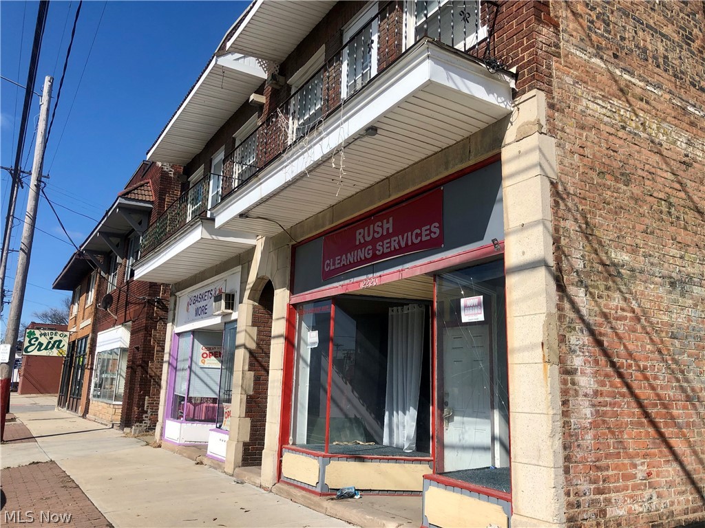 Excellent investment property with even better potential. Located on Lorain Ave with excellent access to highways, airport and many day-to-day needs. Two storefronts, two apartments, full basement, garage and off-street parking. VALUE PRICED! Current rents garner $2,000/mo gross income (3 of 4 units are occupied). Profitable as it is… maintain it or make improvements to make more profit. Great opportunity! Many new homes to be built within the surrounding .25 mile radius. Inquire for more details or videos of interior spaces.