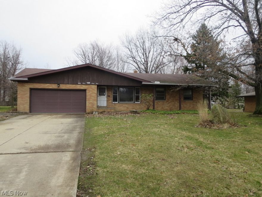 Excellent opportunity to purchase this three bedroom home. The exterior of this property is brick with a covered front porch, two car attached garage, two car detached garage and storage shed. The interior of this home offers three bedrooms, living room, dining room, large kitchen, one full bathroom and one half bathroom. The lower level offers a partially finished basement.