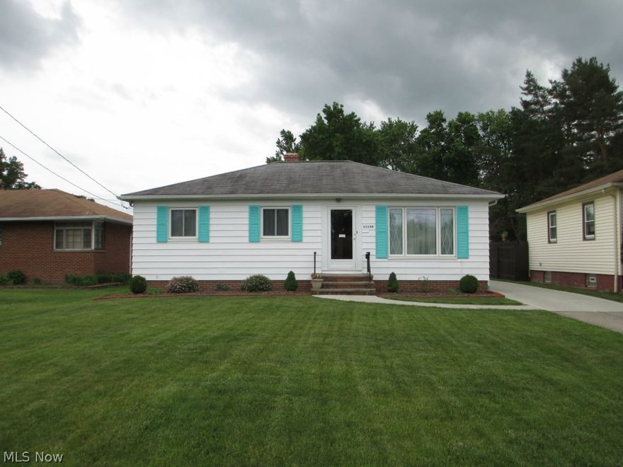 True pride of ownership shows here. Numerous upgrades in this 3-bedroom, 1.5 bath cozy ranch that sets on a beautiful yard that has a partial privacy fence plus almost fully fenced yard which is mostly owned by this propety. Newer windows, roof, gutters, guards and downspouts, driveway. Basement waterproofed, in 2011 with a transferable warranty. Newer garage overhead door and front storm door 2013.  Large barn behind the 2-car detached garage 10'x12'x10' high 2011. Completely updated kitchen and bathroom in 2014. Wow!!! Come out and take a look for yourself. No sign on property.