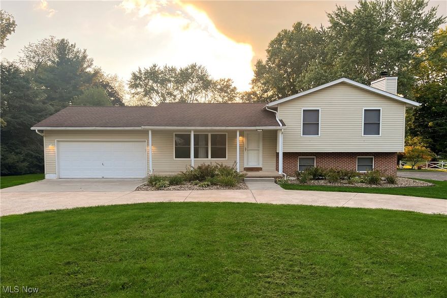 Beautiful split-level home in a quiet area close to Kent City Schools. Upon entering the front door, you are greeted with the open living room and dining room. To the left of the dining room is the solid oak kitchen with granite countertops and stainless steel appliances. In the lower level you will find a spacious family room complete with a decorative fireplace, access to the basement and an additional bedroom or a home office area with its own private half bath. The basement has ample storage space with washer and dryer hookups. On the second level of the home, you will find 3 bedrooms and 2 full baths. The primary bedroom offers a nice sized room with its own personal bathroom. In the back of the house you will find a gigantic two level deck perfect for entertaining! Off of the deck contains a 10x10 clubhouse perfect for extra outdoor storage as well as additional parking space! Don't miss out on this beautiful home! Tenant responsible for all utilities and landscaping/snow removal. All adult applicants must apply online. $50 nonrefundable application fee per adult applicant. Up to 2 pets allowed with a double security deposit.