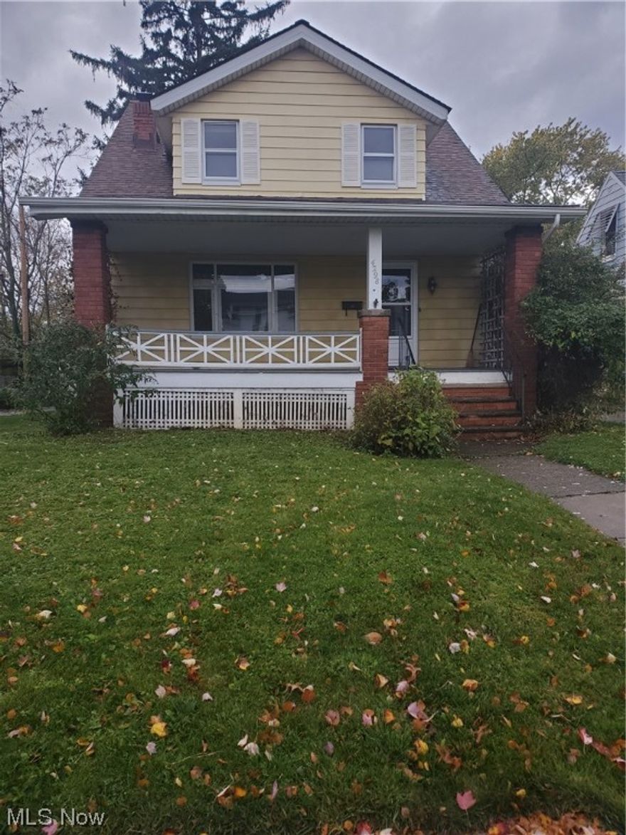 This is a great opportunity to purchase and build equity in Fairview Park! Bring your decorating ideas to this cape cod home on a nice sized lot. Whether you're looking for something to renovate and make your own, or add to your investment portfolio. Home does need work. This cape cod style home has a large front porch and has one bedroom and 1/2 bath on the first floor, two bedrooms and full bath on the second, a living room, dining room, and partially finished basement plus a glassed in back porch. Large picture windows in living room & attached dining room let in so much natural light. Original hardwood floors in living room, dining room and all bedrooms under carpet. 3 nice sized bedrooms. The kitchen includes  a breakfast nook. The one car garage and large, private backyard are also great features! Schedule your showing today! Being Sold AS IS. So much potential! Seller not making repairs. Close to Lorain.