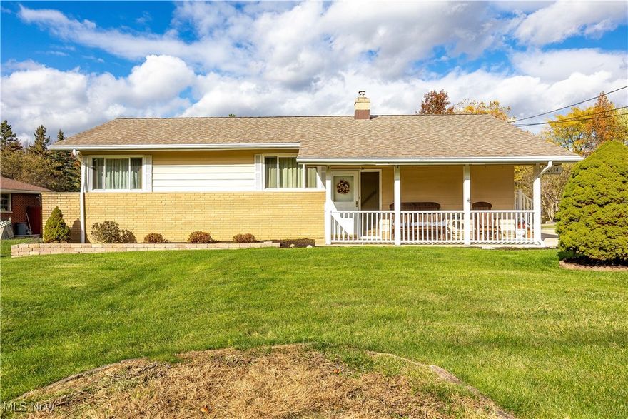 Welcome home to this impeccably maintained 3-bedroom, 2 full bath ranch that checks all the boxes—and probably a few you didn’t even know you had! Perfectly situated on nearly half an acre, this charming home offers room to roam, play, garden, or simply enjoy your own slice of peaceful suburbia. From the moment you arrive, you’ll notice the pride of ownership—starting with the newer cement driveway and patio (2019), both ready to handle summer cookouts, driveway basketball, or your next great chalk-art masterpiece. Step inside and you’ll find a bright, inviting space featuring a comfortable blend of modern updates and classic charm. The living area welcomes you with neutral décor and loads of natural light dancing across the hardwood floors. The kitchen has been tastefully updated with contemporary finishes, making cooking and coffee sipping equally enjoyable. Both bathrooms have also been refreshed—because no one likes a dated bathroom (except maybe your grandma, but even she’d approve of these). Downstairs, the waterproofed basement (2019) is not only dry and worry-free, but it also offers bonus rooms perfect for a home office, gym, hobby space, or your personal retreat. A newer carpet (about six years young) adds comfort underfoot, while the updated windows keep things cozy and energy-efficient. The electrical panel (updated-2015) and water heater (new-2022) round out the long list of practical upgrades that make this home truly move-in ready. Out back, the expansive yard is a dream come true for anyone who loves the outdoors—plenty of space for tossing a ball, planting a garden, or even setting up that above-ground pool you’ve been eyeing. The detached 2+ car garage offers extra storage or workshop potential for your weekend projects. Whether you’re a first-time homebuyer, a growing family, or someone ready to embrace the ease of one-floor living, this home fits the bill beautifully. Don’t wait—homes this well-loved (and well-priced) don’t stay single for long!