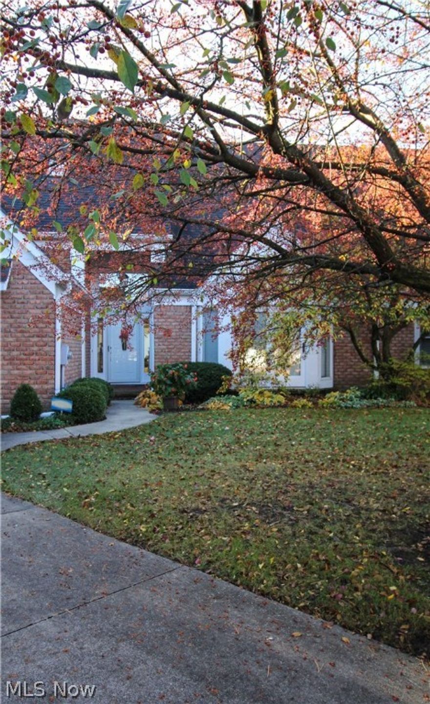 This lovely and very private condo will be sure to please with its bright, open and neutral decor. The first floor features a formal dining, office, Great Room with floor to ceiling stone fireplace, kitchen and with large island and open eating area. A master suite completes the first floor. The upstairs also offers a  2nd master bedroom with an attached bath and a loft area and extra storage. The real retreat is the outside overlooking the pond on your deck or the screened-in gazebo. Watch the birds from the fenced-in garden. Take a swim at the pool next door. Maintenance-free living at its finest. Call today to see this move-in ready condo.