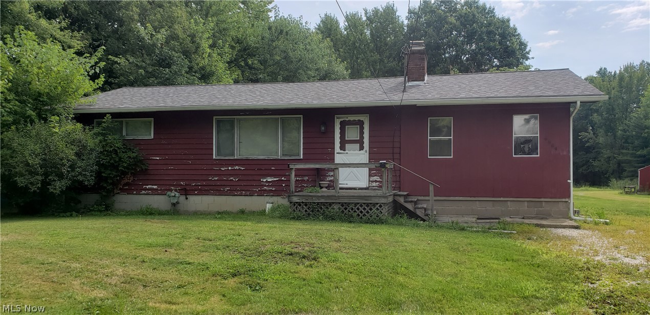 Home has potential but needs some work to bring it back to it's full use. 1,224 sq ft Ranch home on .69 acre has 3 BR, 1 bath and a full walk out basement. Don't miss this opportunity, call today.